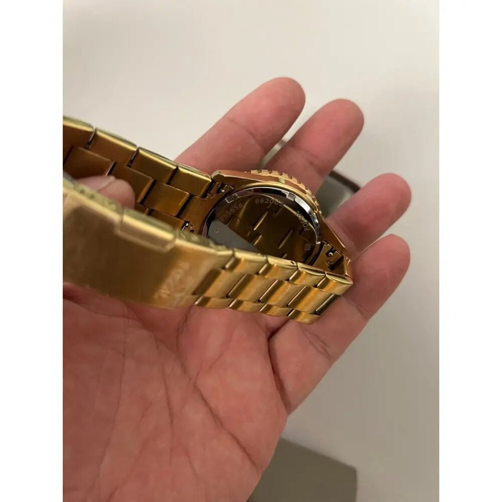 Fossil FS5658 FB-01 Green Dial Gold Toned Stainless Steel Watch - Picture 7 of 7